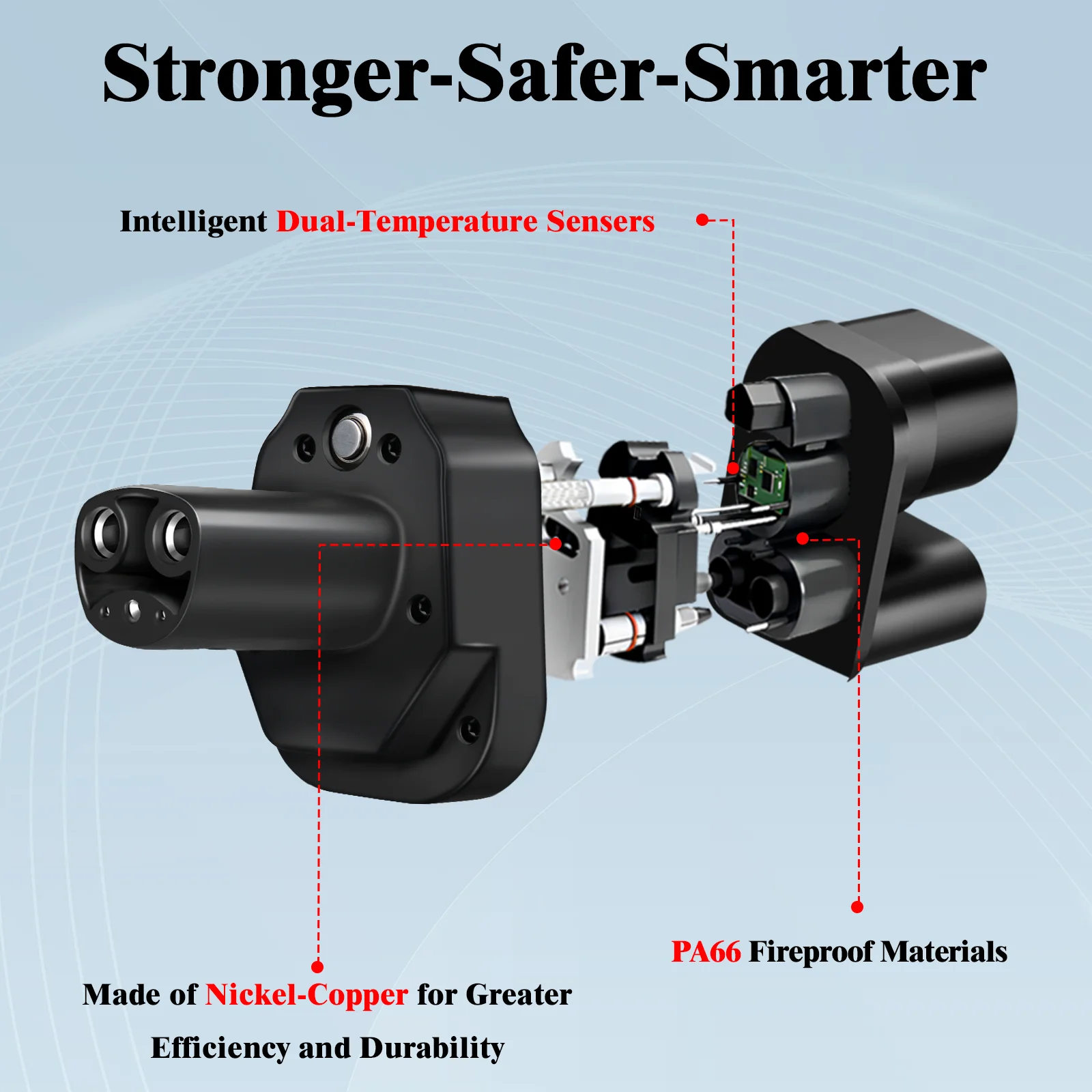 Adaptador de cargador CCS2 a NACS EV, Compatible con coches NACS, convertidor combinado de 250A CCS2, apto para cargador portรกtil EV, etc.