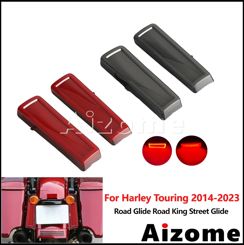 Motorcycle Saddlebag LED Light Rear Fender Brake Running Light For Harley Road Glide King FLTRX FLTRXS FLTRK FLTRXSE 2014-2023
