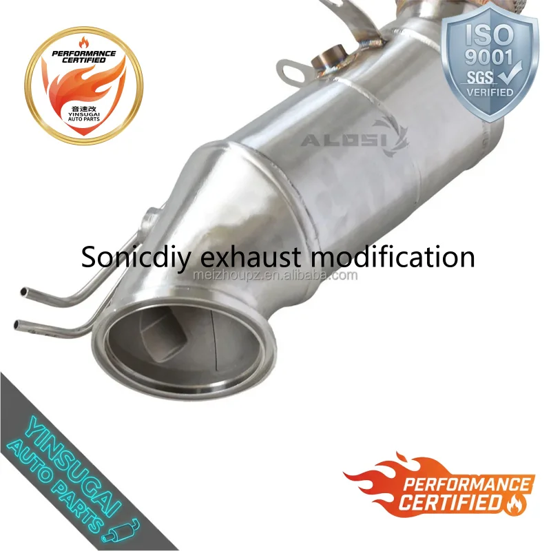 High Flow Downpipe Exhaust for BMW 430I G22 G26 2024-2025  Refitted Vehicle Modify the Exhaust Pipe