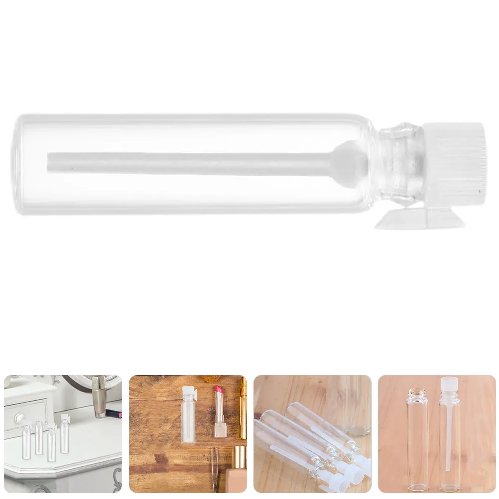 

50Pcs 2Ml Small Glass Bottles Mini Fragrance Sampler Travel Friendly Skincare Toiletries Containers Aromatherapy Liquid Storage