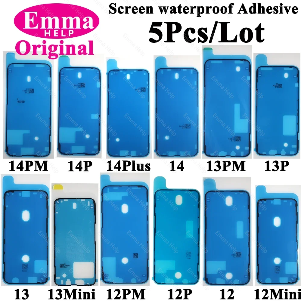 Original Waterproof Seal Adhesive For iPhone 13 Pro Max 14 15 Plus 11 12 Mini 8 7 LCD Screen Display Glue Sticker Bezel Frame