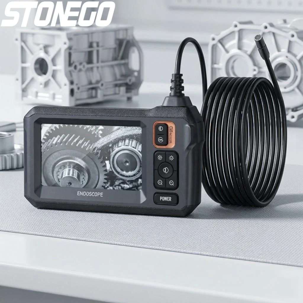 

1080P HD WiFi Endoscope Borescope with 43 Inch Screen 10m Cable Dual Lens 2600mAh Battery Automotive Inspection Tool
