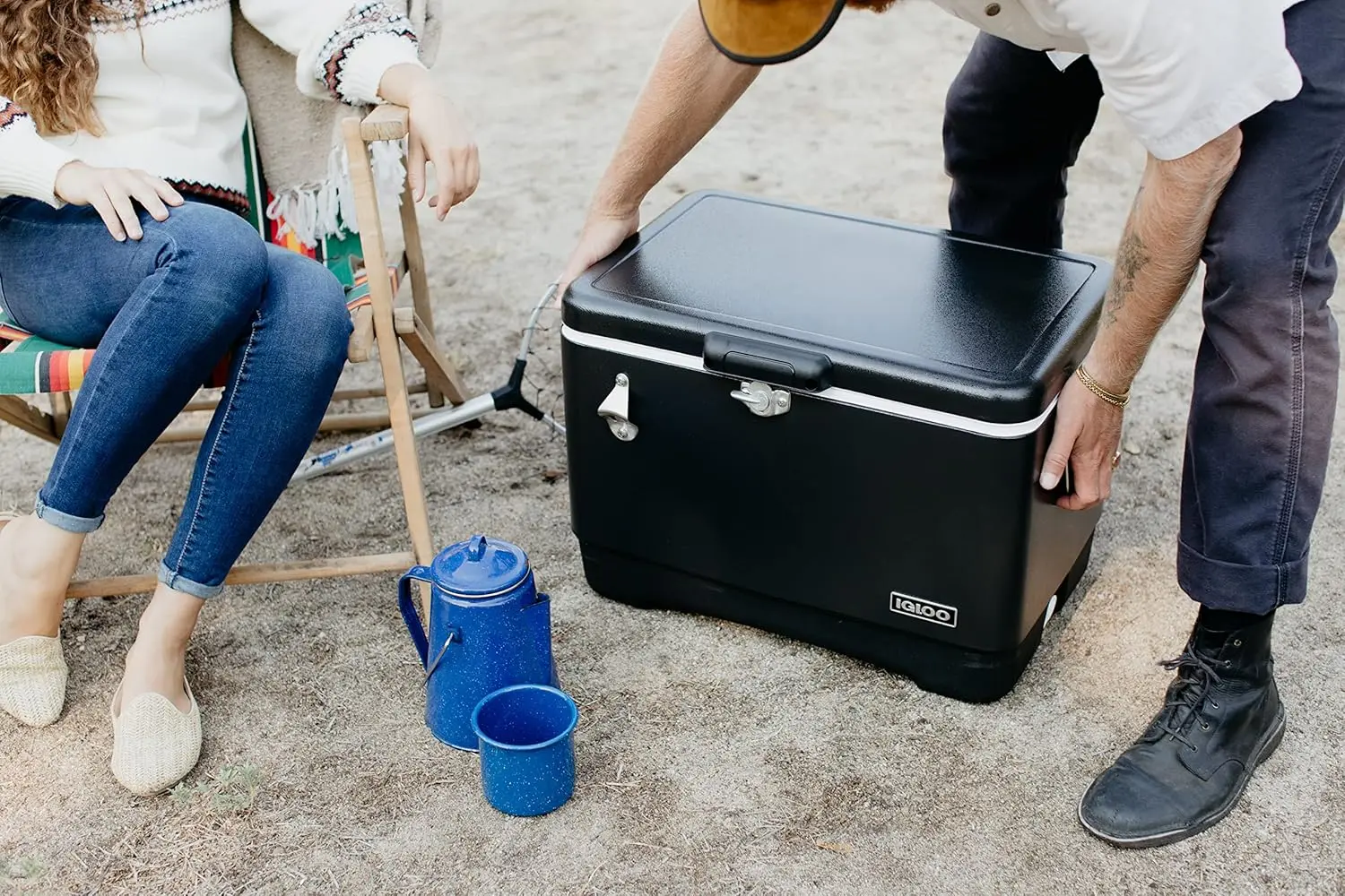 Belted Legacy Stainless Steel Cooler with Bottle Opener