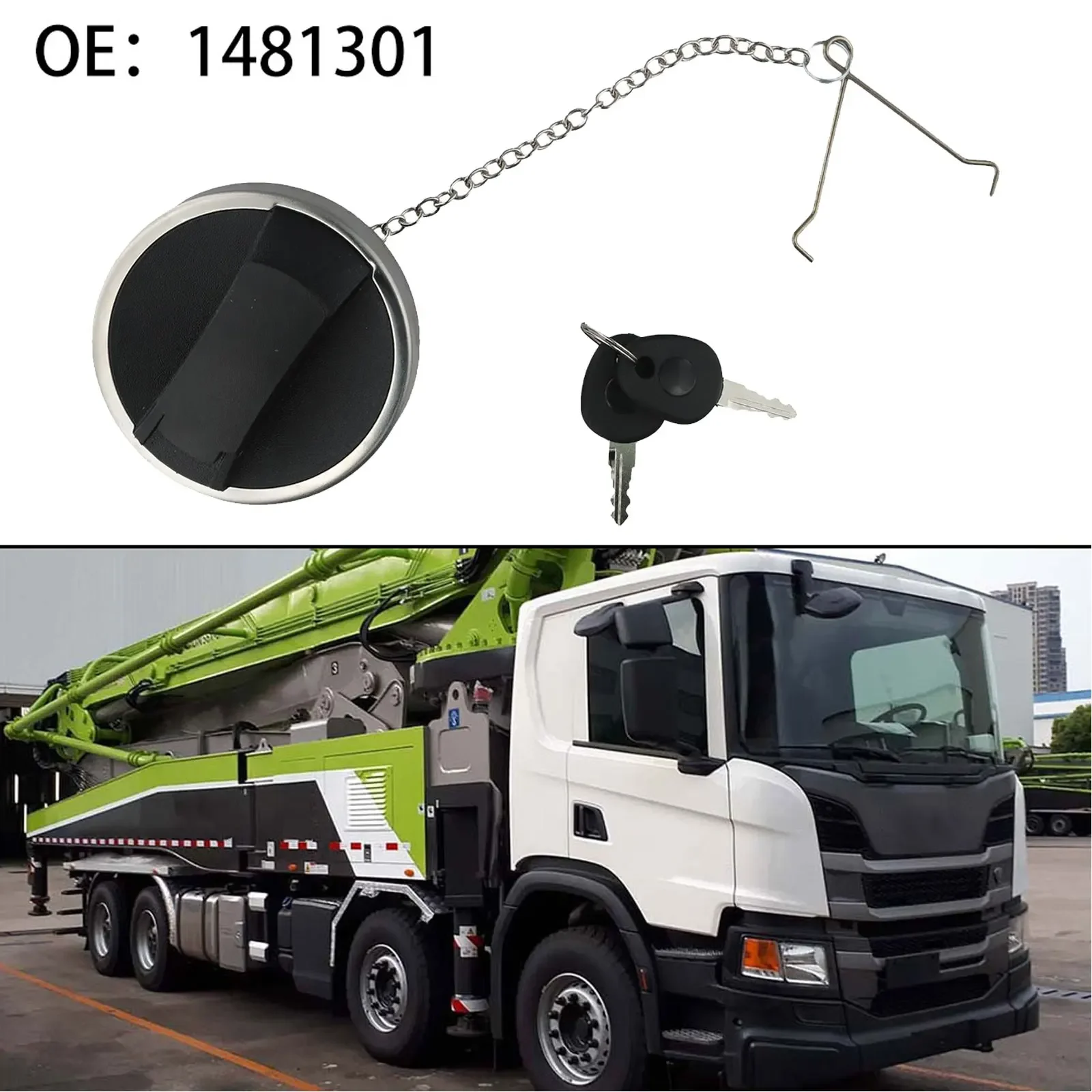 Diverse Applications of Car Fuel Tank Covers with Replacement Keys for Scania For Trucks Including Number 1481301