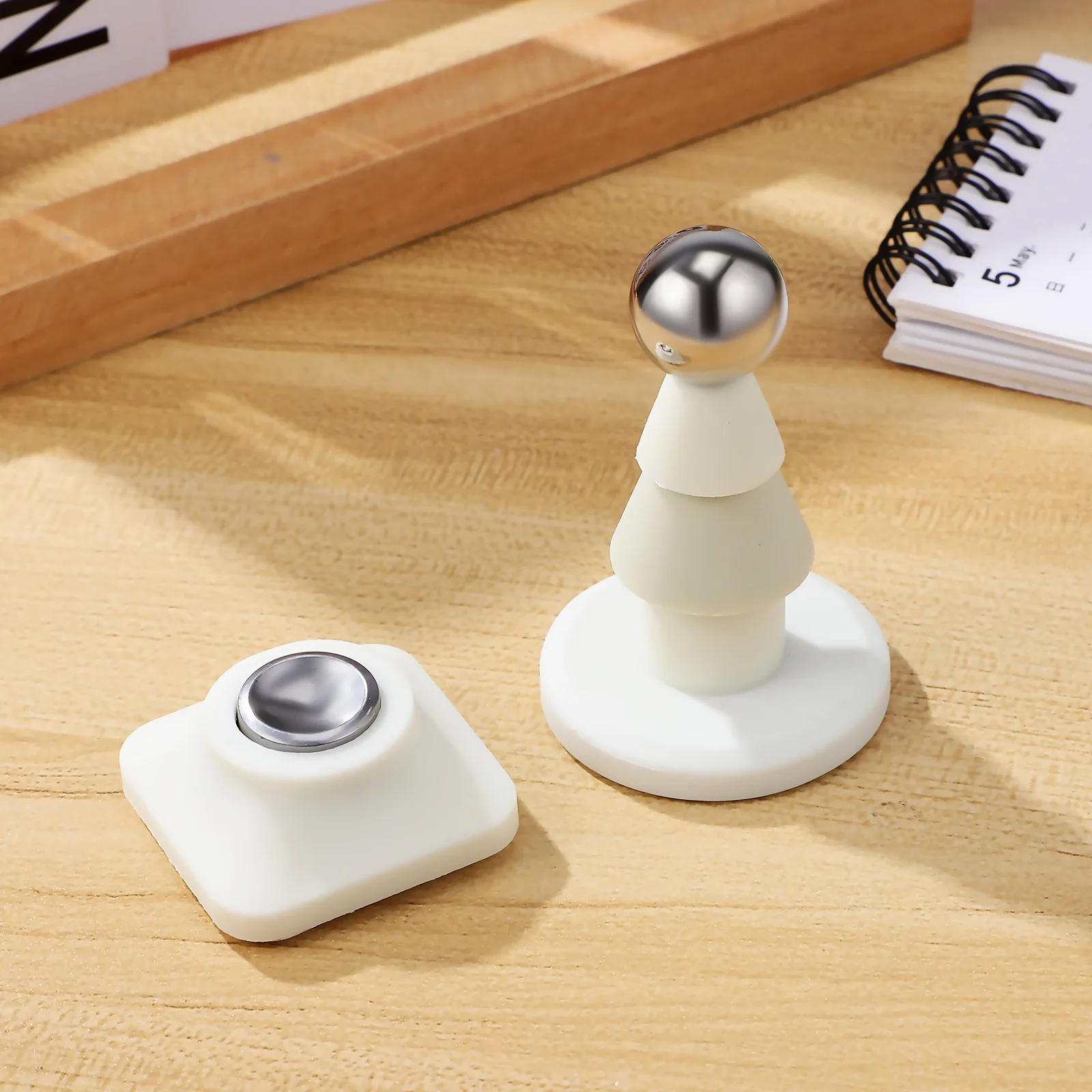 

Door Stopper Magnetic Hold Adhesive Backing Easy Install Bottom of Door Floor Mount Safety Protection No Drilling Required