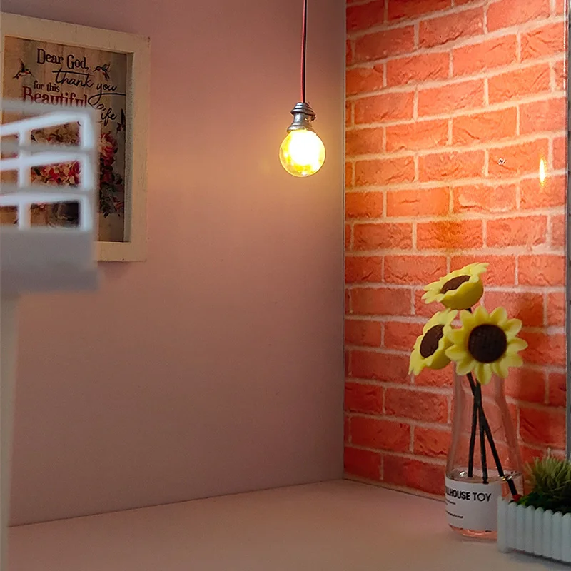 Mini-LED-Glühbirnenlampe, Modell im Maßstab 1:87, 1:100, 1:150, Mikrolicht für Puppenhaus/Gebäudeszene, Beleuchtungsdekor, Diorama-Zubehör, 5 Stück – Detail 5