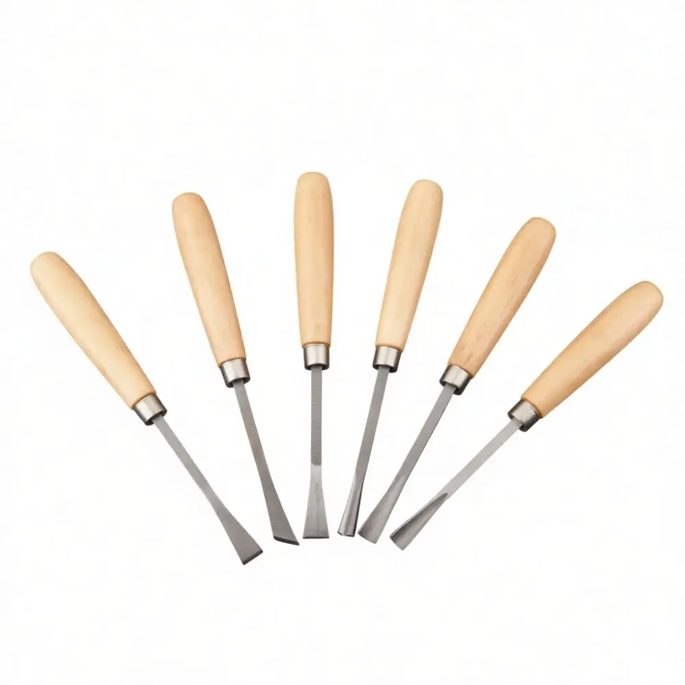 High Carbon Steel Carpentry Carving Tools Wood Handle Chisel Set For Precise Woodworking And Crafting Projects