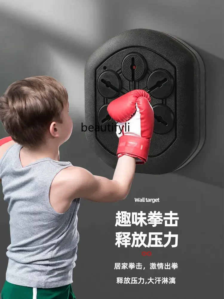 lt Intelligent Music Boxing Machine Boxing Practice Playing Rhythm Wall Target Robot Sandbag Training Equipment