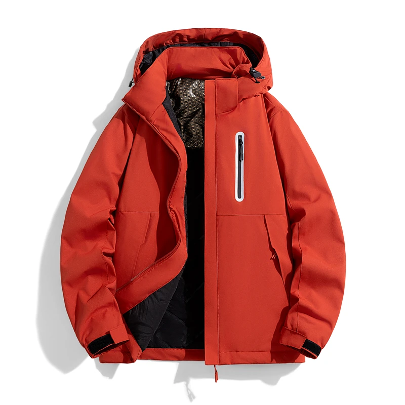 Winter Outdoor Sports Fitness Running Windproof Warm Padded Jacket High-quality Couple Comfortable Workwear Parker Hooded Jacket