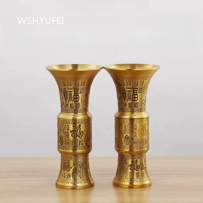 Hundred Blessings Chinese Style Vase Incense Stick Large Buddha Hall Decoration Ornaments Religious Supplies Accessories