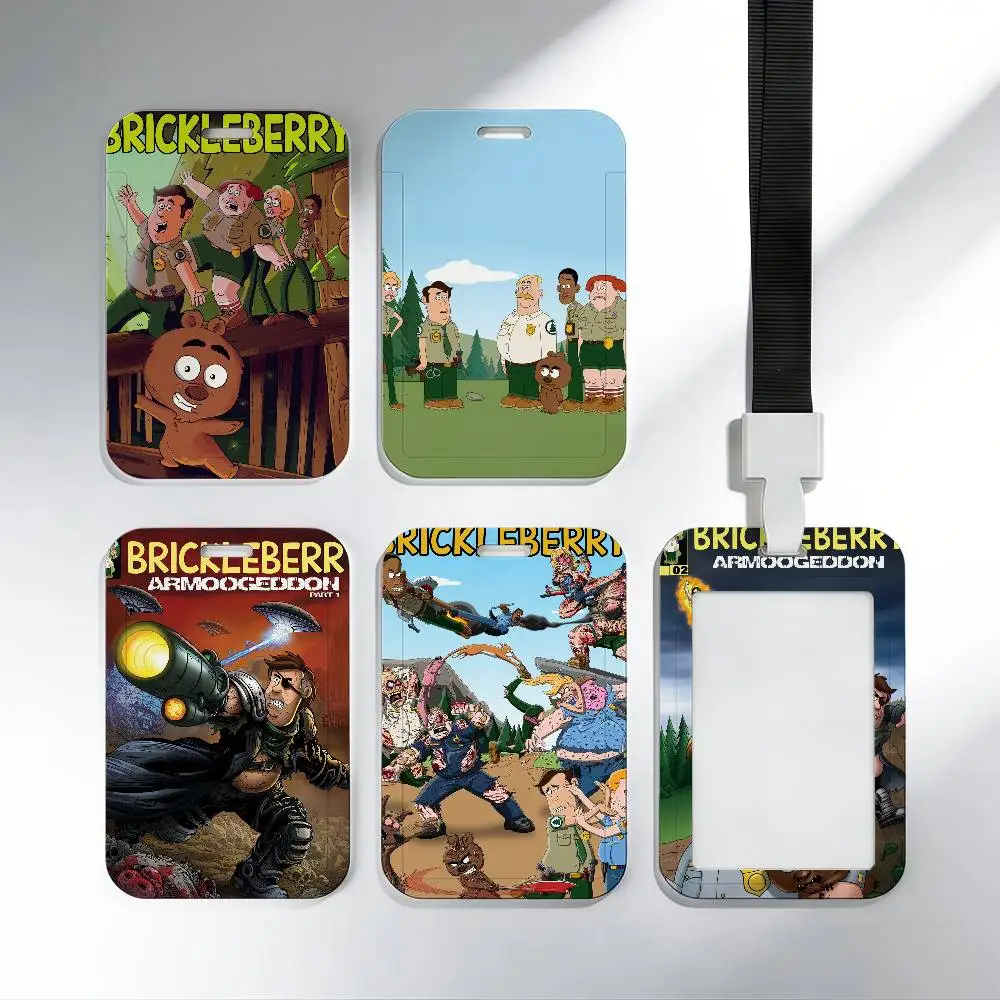 

Funny B-Brickleberry Credit Card Holder Card Covers Women Men Work ID