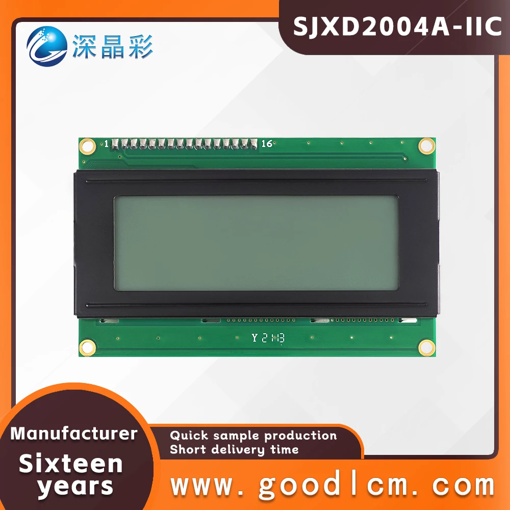 Manufacturer lcd 20*4 Character Display Screen IIC/I2C Interface SJXD2004A-IIC FSTN White Positive With backlight LCM LCD Module