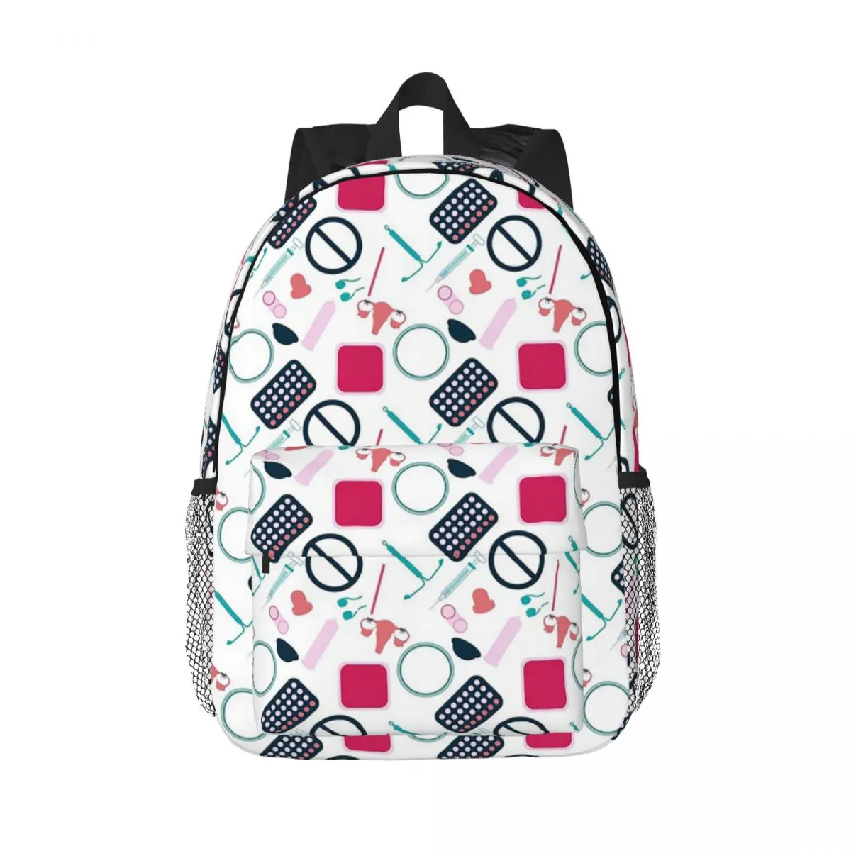 Empfängnisverhütung Muster Rucksäcke Jungen Mädchen Büchertasche Cartoon Kinder Schultaschen Laptop Rucksack Umhängetasche Große Kapazität