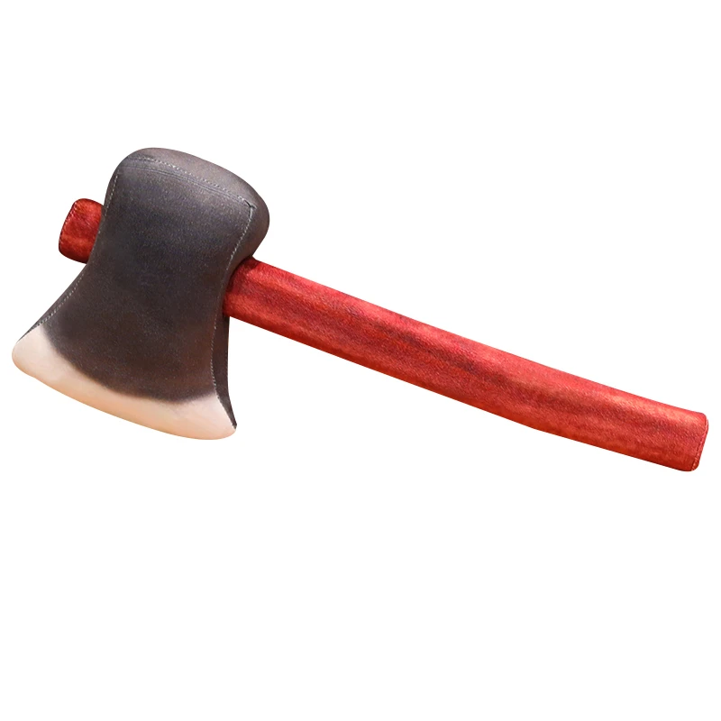 Creative Plush Axe Cosplay Halloween Realistic Weapon Foaming Size Toy Axe Children Simulization Performance Props