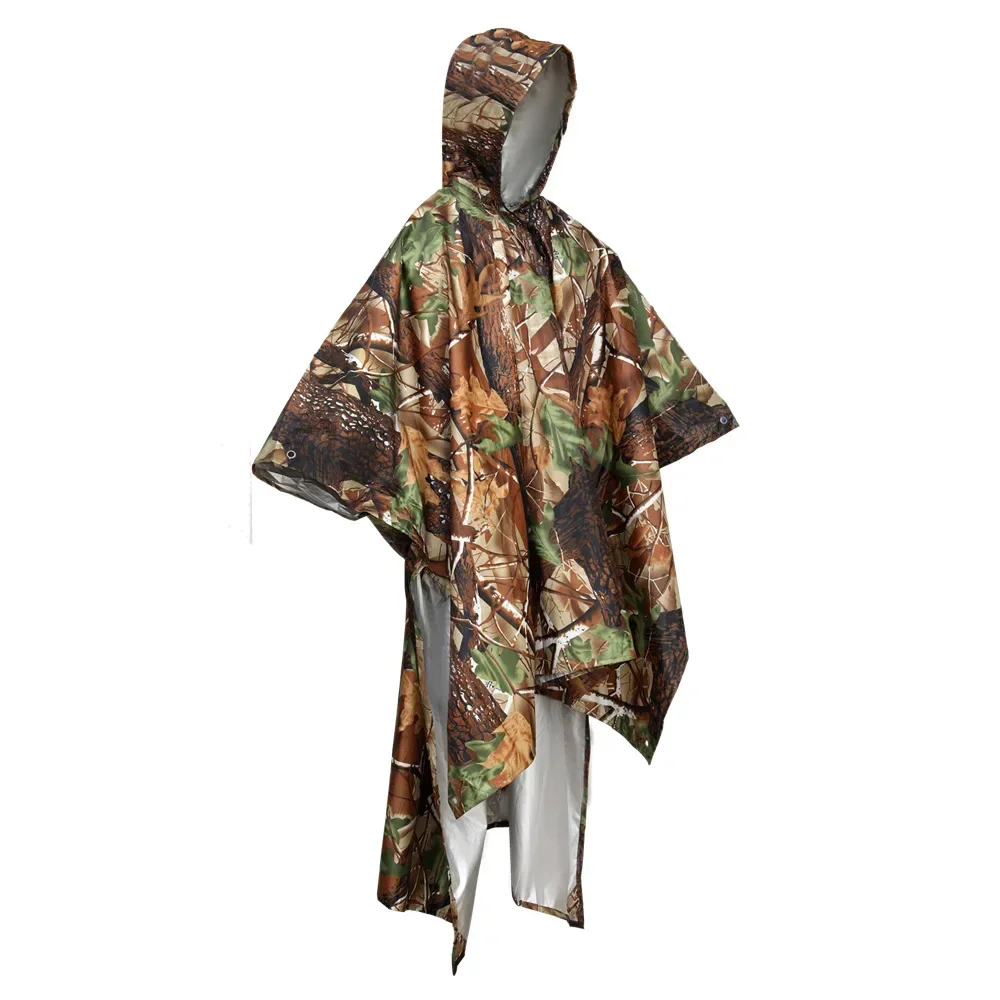 

3 in 1 Raincoat Backpack Rain Cover Rain Coat Hood Hiking Cycling Rain Cover Poncho Raincoat Waterproof Outdoor Camping Tent Mat