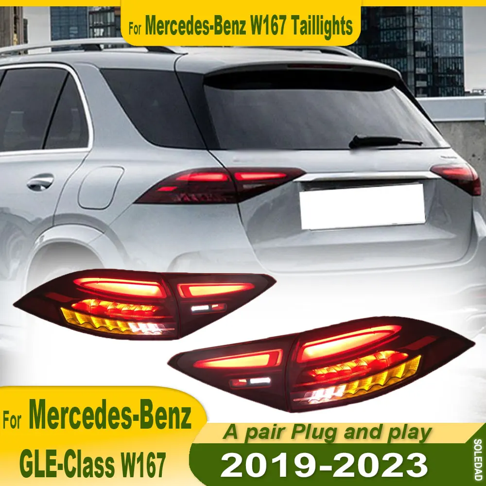 

Car Lights For Benz GLE 2019 2020 2021 2022 2023 W167 Taillight LED Projector Tail Lamp Daytime Running Light Auto Accessories