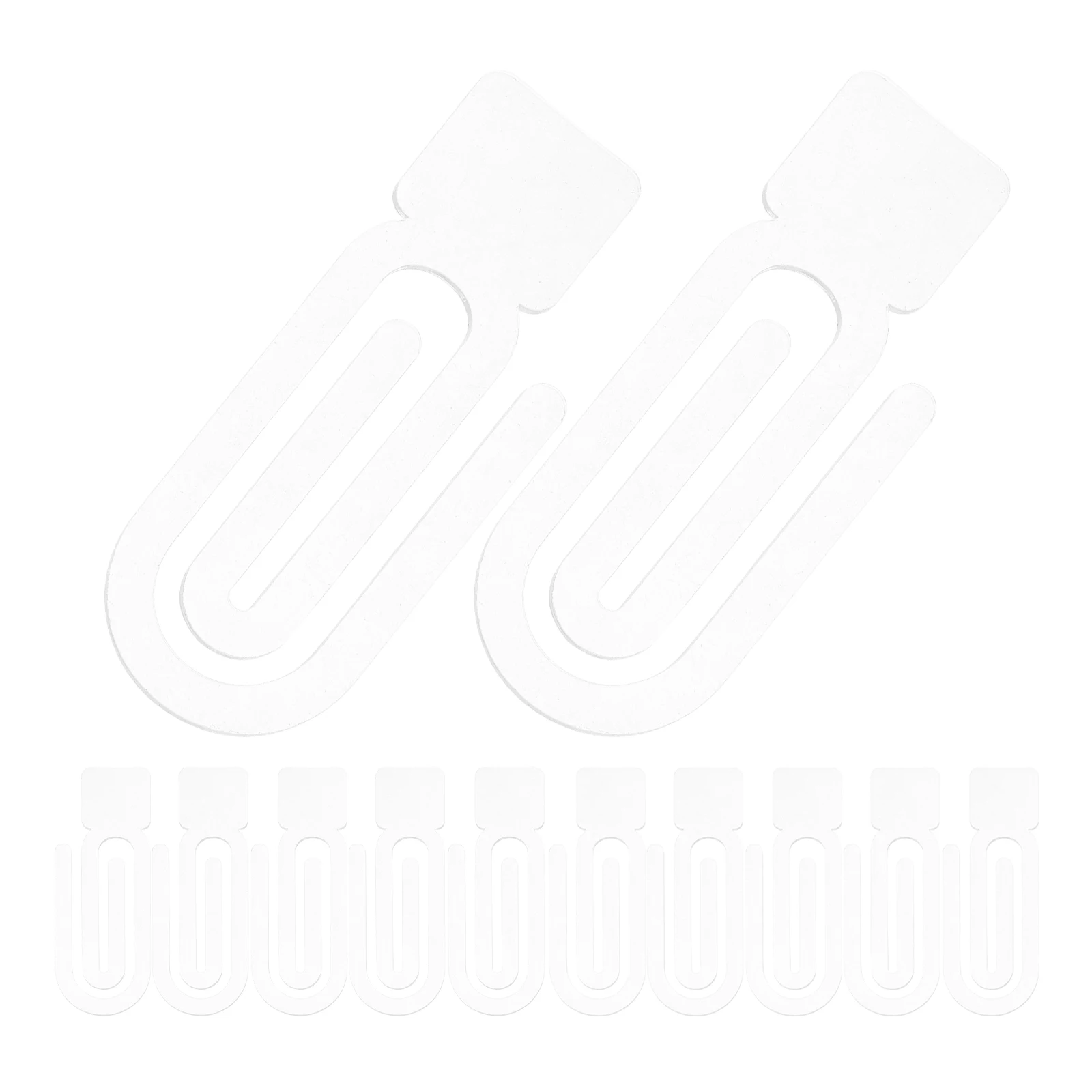 

12pcs Large Acrylic Paper Clips Creative Bookmark Jumbo Sublimation Blanks Clear Book Page Holder Clip Diy Stationery