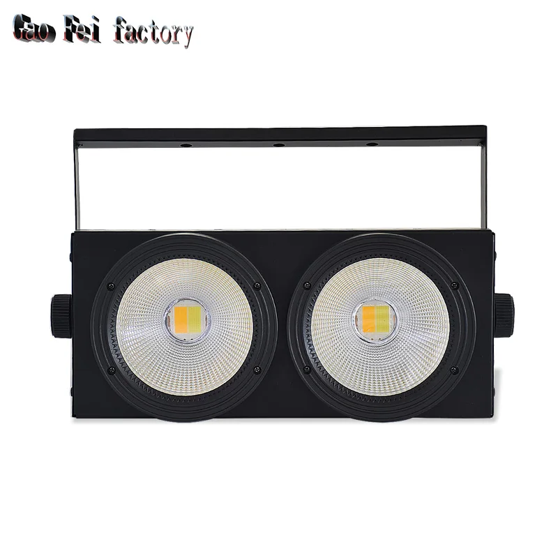 

LED Cob Wash Audience Lamp 2 Eyes Flood Lighting 2X100W DMX Matrix Lights Par Stage Uplighting For Dj Disco Concert