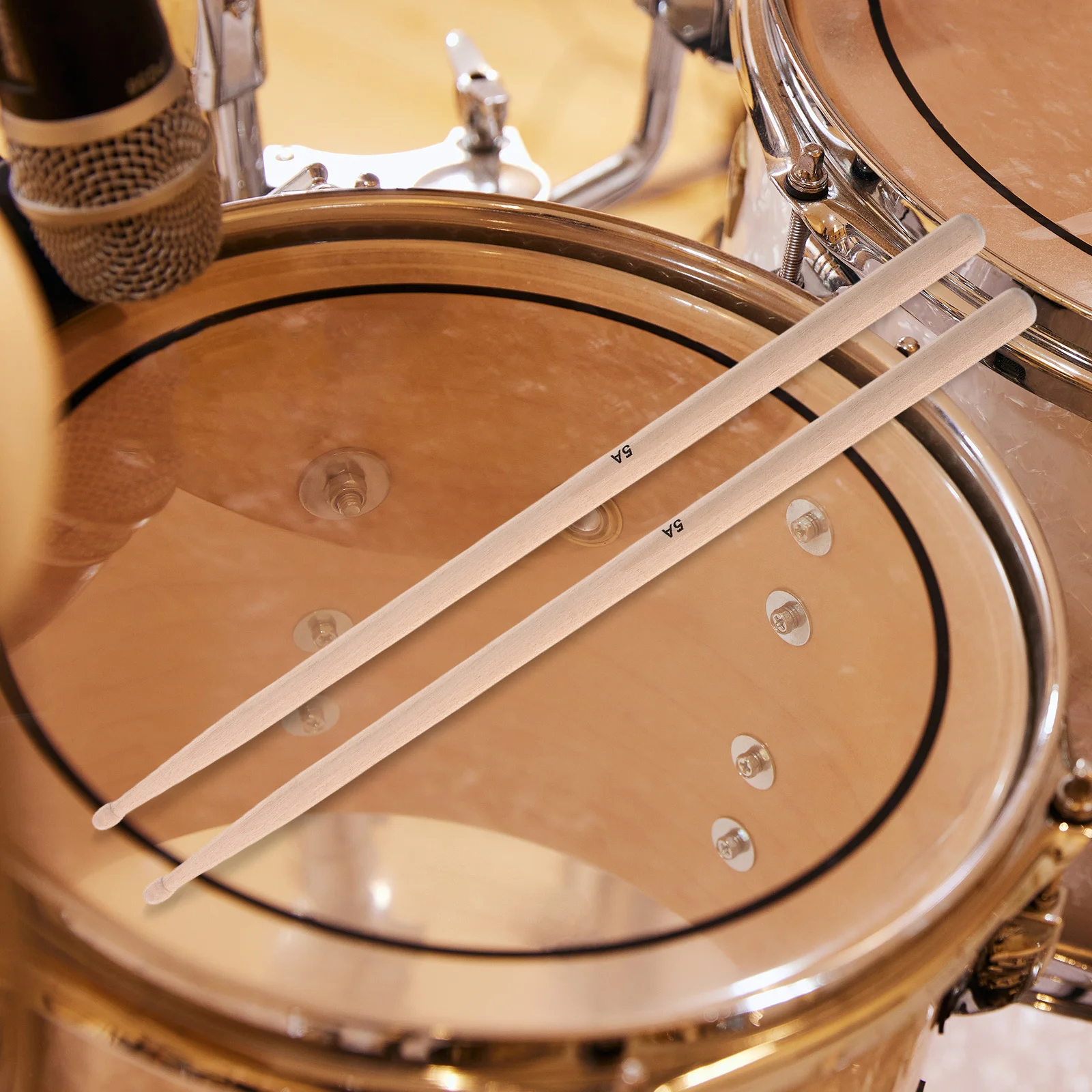 3 أزواج من أعواد الطبل الخشبية 5A لمجموعة طبول طبلات الجاز زحف كمين مثالية لممارسة تسجيل الأداء وقبضة مريحة