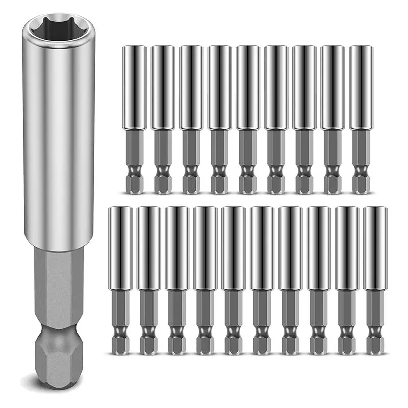 

RABIT AS59~ Spare Parts Accessories 20Pcs Magnetic Extension Socket Drill Bit, 1/4 Inches Hex Shank Quick Release Drill Bit Exte