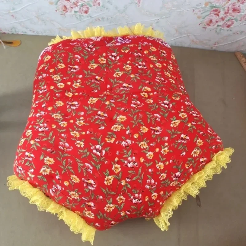 フェチレース花ソフトタッチブリーフ男性ハイウエスト充填綿ふわふわ暖かいパンティー女性手作りブリーフボトムパジャマ