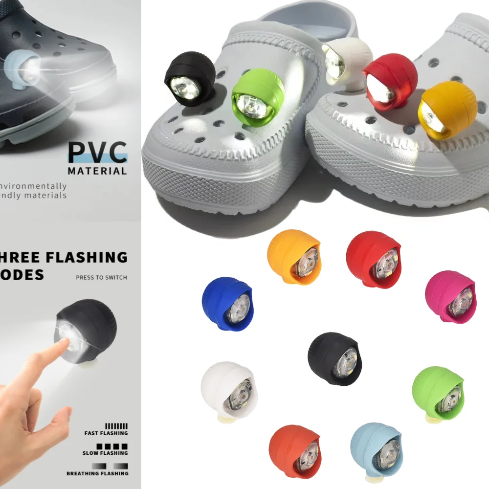 2pcs Shoe Lights - Brighten Up Your Outdoor Activities With The LED Headlight Shoe Light, Footwear Accessories