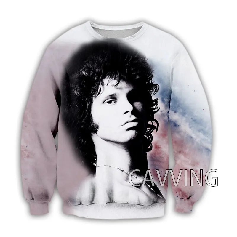 CAVVING 3D Printed   Jim Morrison  Crewneck Sweatshirts Harajuku Styles Tops Long Sleeve Sweatshirts for Men/women  C02