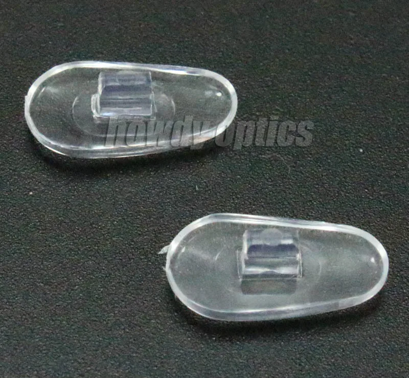 100pcs Eyeglasses PVC Nose Pads Size 14mm  Push-in Type Glasses Accessories