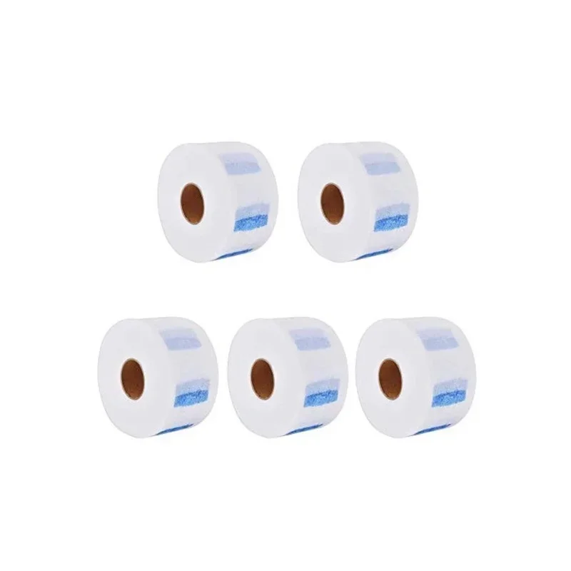 5er-Rollen/Packung Haarschneidezubehör, Halspapier, verstellbar, für Friseure, speziell für Salon, Friseursalon, weiß, schwarz – Detail 12