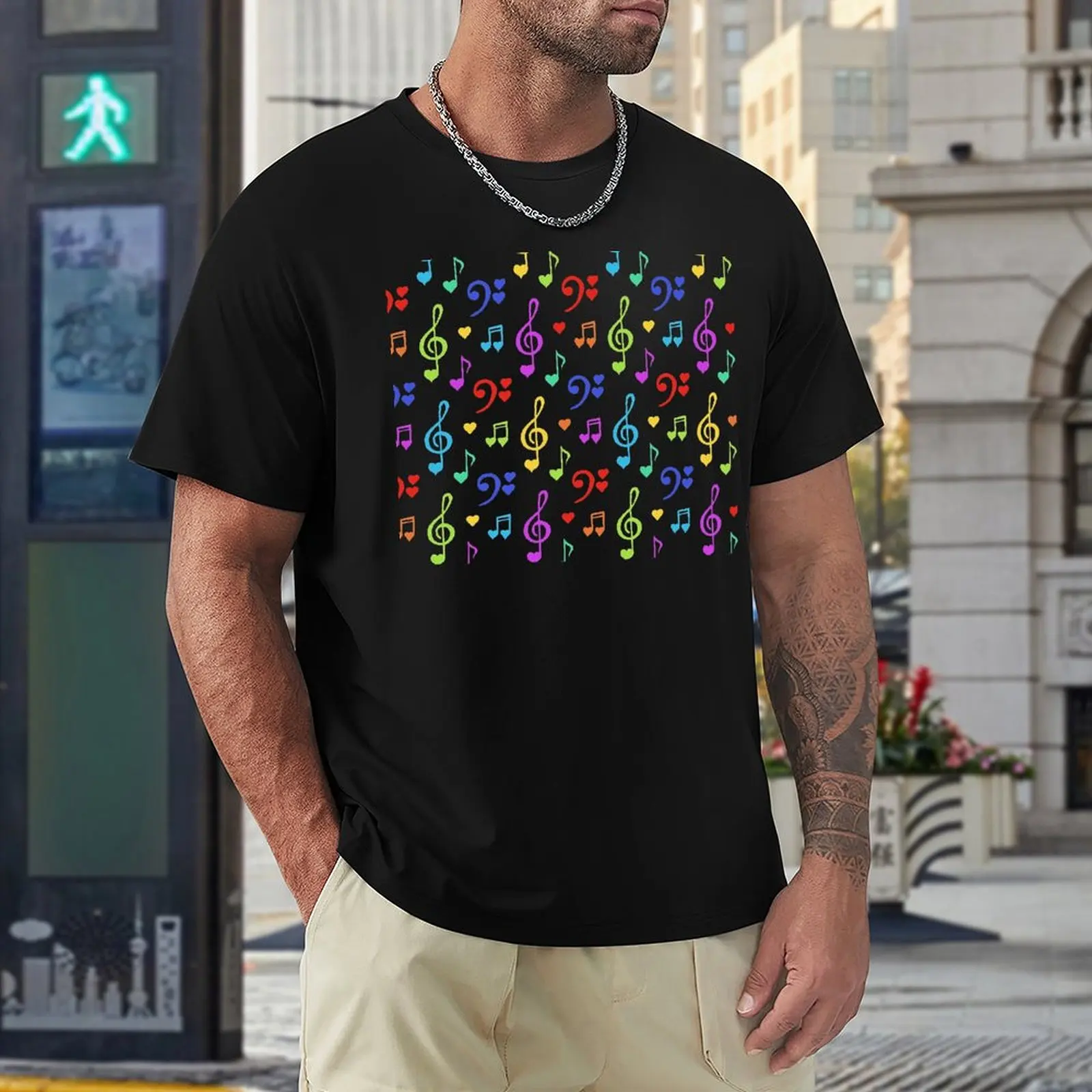 Music Pattern (Color) Comforter for Sale Fresh T-shirt Move Tshirt Hot Sale Geeky Travel USA Size