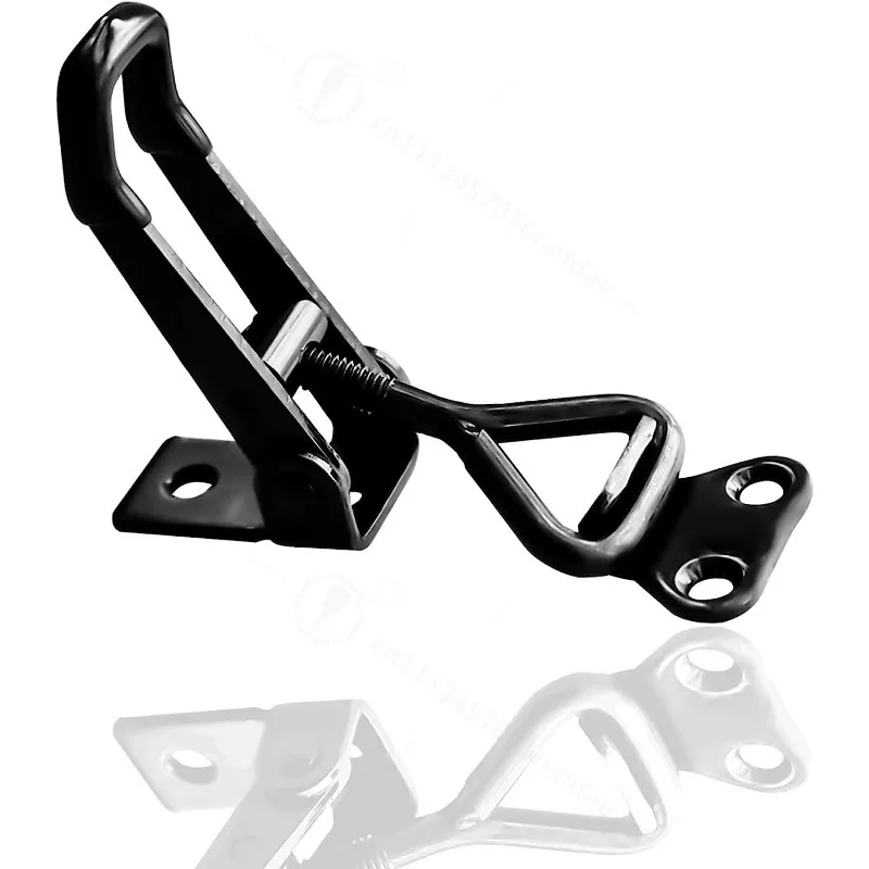 Quick Release Latch Black Toggle Latch Lock Catch Clamping Tool Fast Compressor Gate Bolt Clamp for Box Case Hardware Fixing