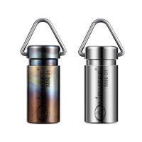 LED Pocket Keychain Light with Necklace Gift Waterproof Titanium Alloy Mini Flashlight Home Survival Tool Camping Fishing Hike
