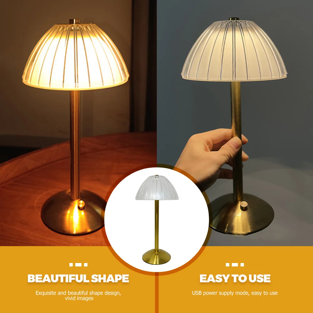 

Vintage LED Night Light Table Lamp Small Lightweight Desk Lamp Bedroom Restaurant Room Decor Night Light Table Lamps
