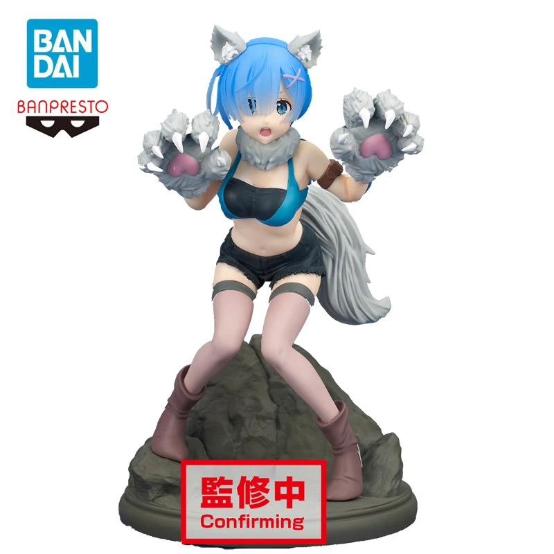 

Оригинальная фигурка Banpresto Re: жизнь в другом мире от Zero Rem, аниме фигурка 18 см, ПВХ фигурка, модель, игрушки для девочек, подарок