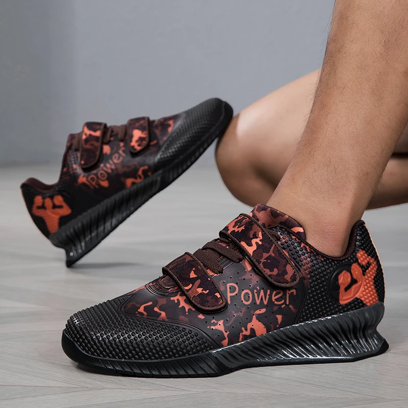 

Men Weightlifting Squat High-Quality Deadlift Shoes Breathable Sneakers Fitness Sports Heavy Athletics Gym Weightlifting Shoes
