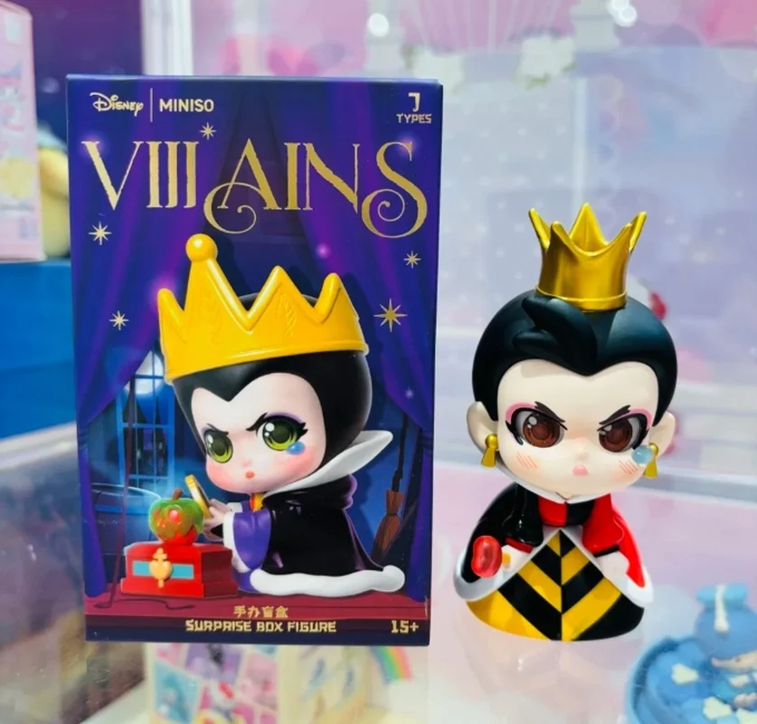 Original Villainous ตัวละครคอลเลกชันรูป Series กล่องตาบอดอินเทรนด์ของเล่นเด็กเครื่องประดับตุ๊กตาน่ารัก Queen แม่มดของขวัญวันเกิด
