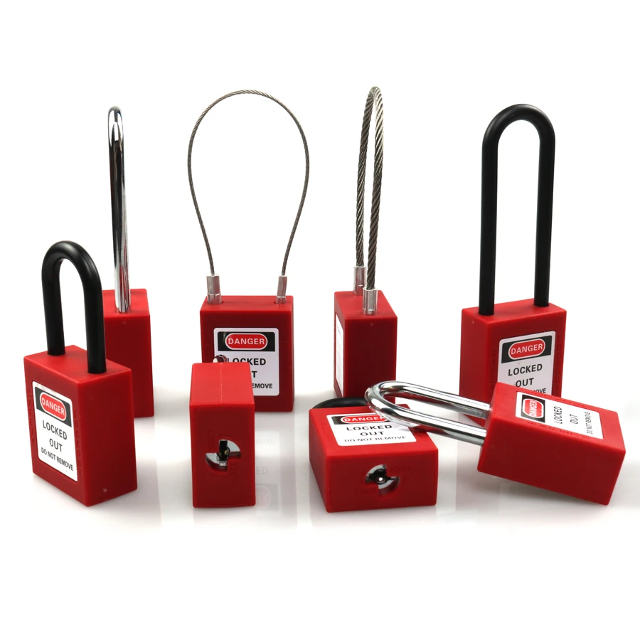 38mm Industrial Safety Padlock LOTO Lockout Nylon Engineering Shackle Personal Energy Lockout Direct Multiple Specifications