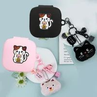 For oneplus Buds Pro / pro 2 Case Cartoon cat Silicone Wireless Bluetooth Earphones Protect Cover for OnePlus Buds Pro 2 case