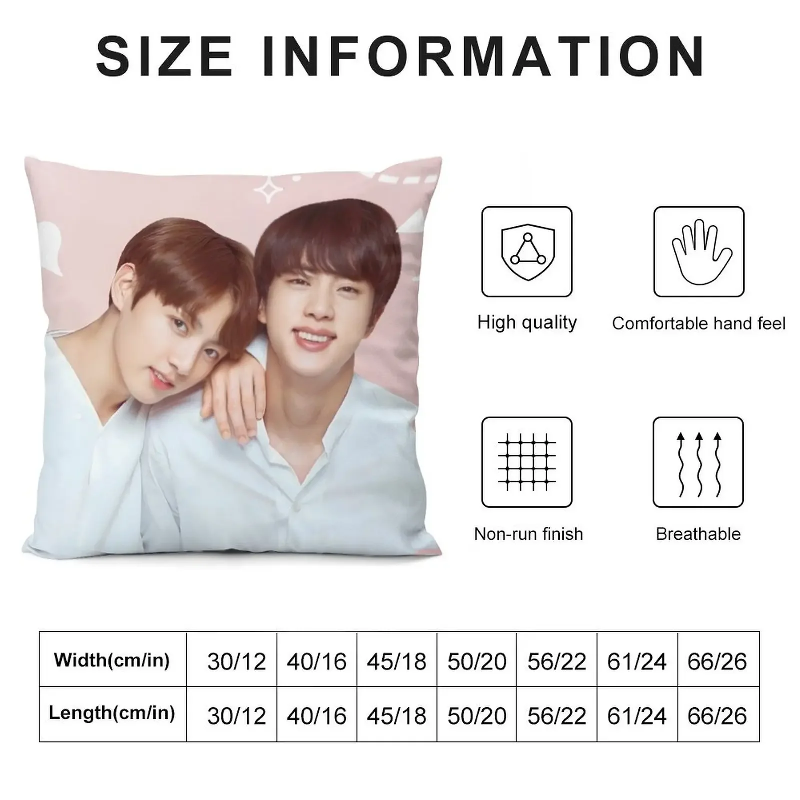 Edit of the ship jinkook Throw Pillow Cushion Cover luxury home accessories christmas supplies anime girl pillow