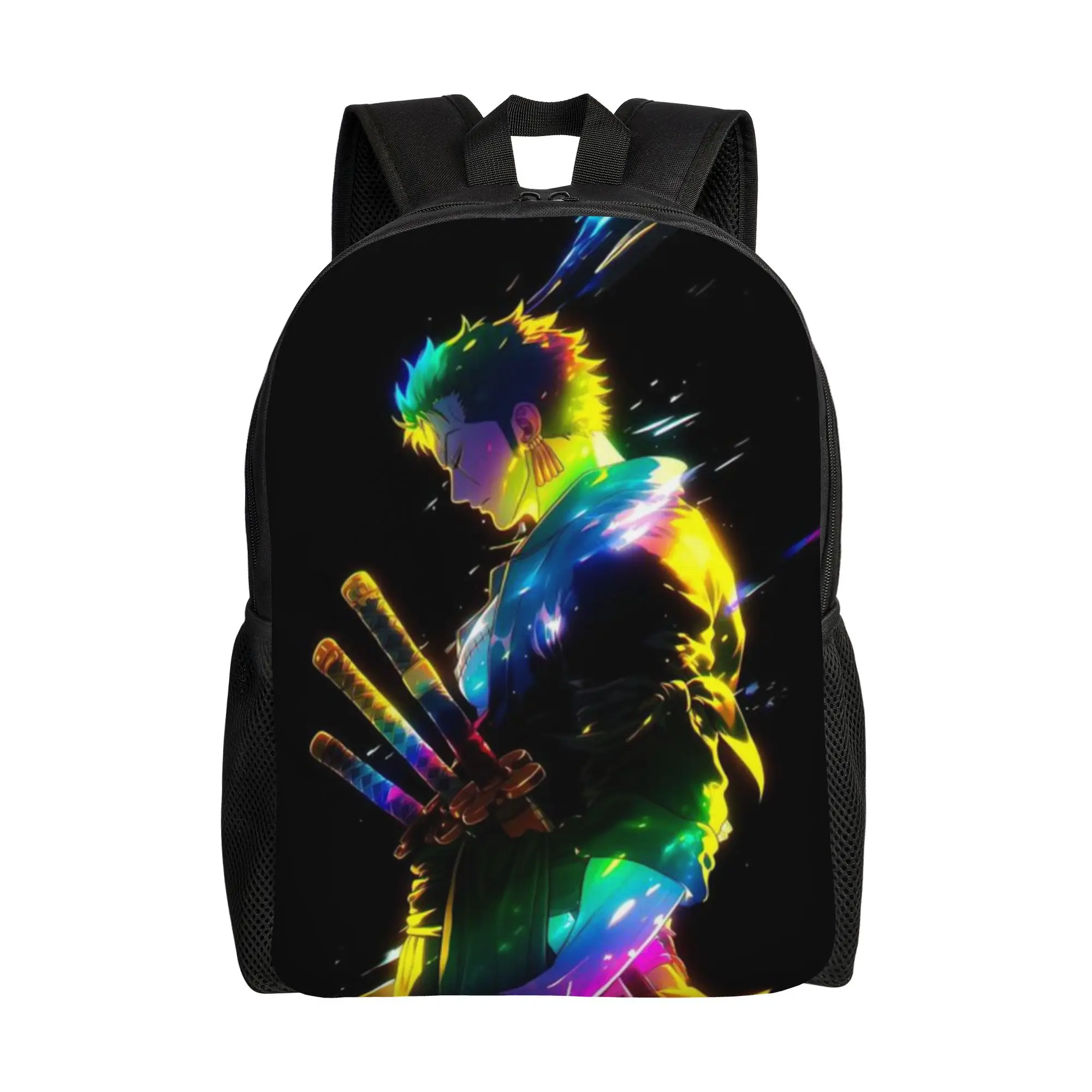 

Back to school season Large Capacity Pirate King Anime Laptop Bag One Piece Male Lady Backpack