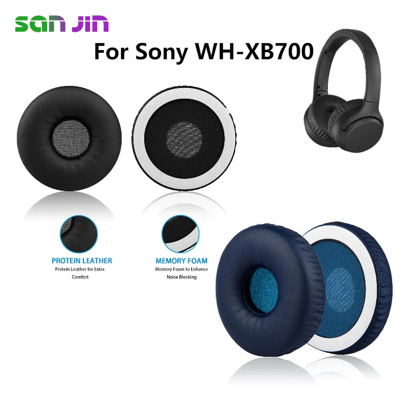 

Replacement Foam Ear Pads Cushions for Sony WH-XB700 Headphones Soft Form Earpad High Quality