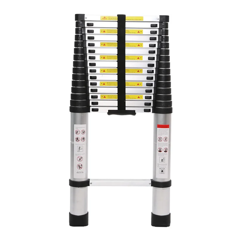Aluminum Telescopic Ladder Household Dual Purpose Design With Reinforced Engineering Stairs For Loft And Home Use