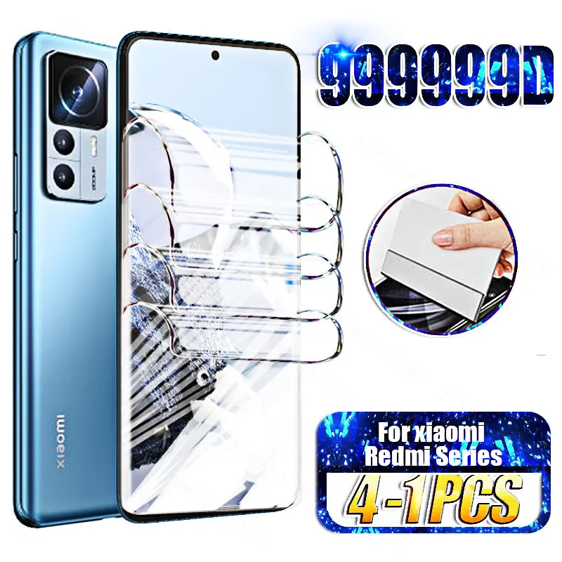 4-1 Pcs Hydrogel Film on For Xiaomi Mi 12T 12 Lite NE 11 10 Ultra S T Poco X3 X4 Pro M4 5G Screen Protectors Soft Film No Glass