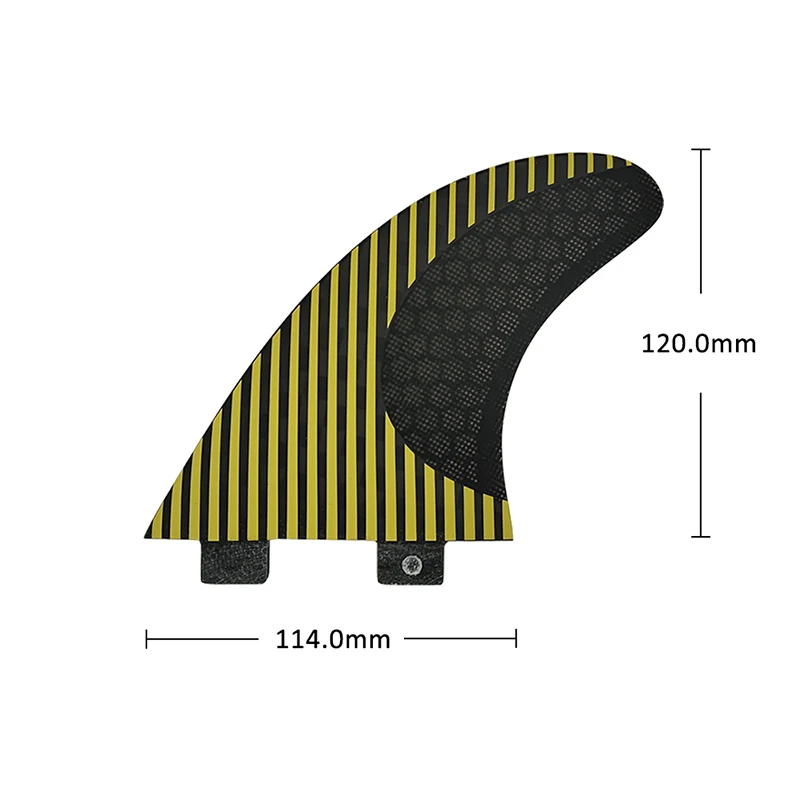 L Tri Fins UPSURF FCS Fins G7 Thruster Surfboard Fins Honeycomb Stripe Double Tabs Surf Fins For Fish,Shortboard,Funboard Quilha