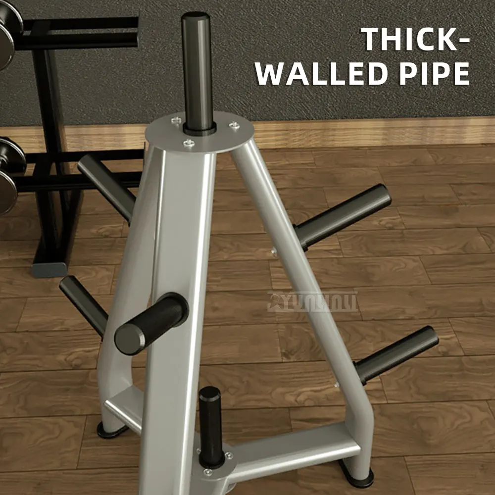 Barbell rack, barbell pole, bar pole storage and organizing stand, home gym, dumbbell plate placement and storage rack