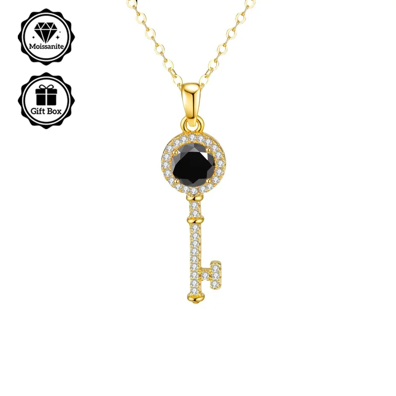 

Ожерелье из стерлингового серебра LAMVOICE S925, ожерелье из муассанита 1 карат, ювелирные изделия для женщин, рождественский подарок, подарок высокого качества