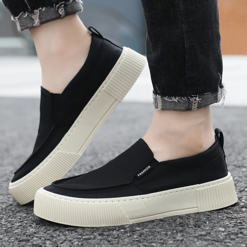 Taglia 48 Scarpe da uomo Scarpe casual con plateau da uomo Scarpe da uomo in tela traspirante Slip on Flats Mocassini da uomo Scarpe comode da passeggio leggere