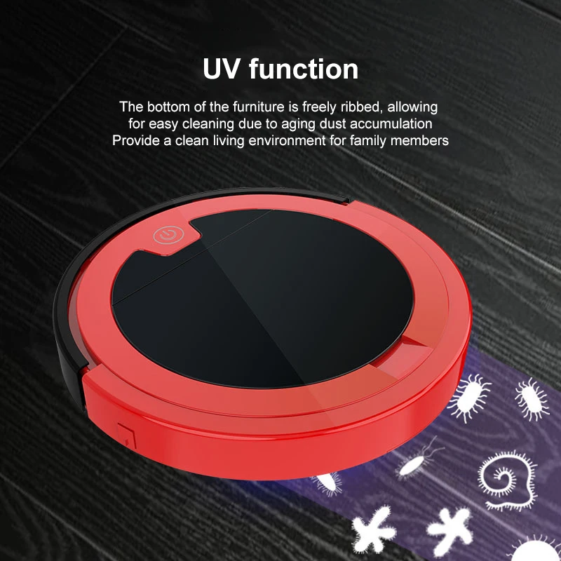 2024  USB Quiet Remote Control Sweeping Robot Vacuum Cleaner Mopping 4 In 1 Wireless Smart  2800Pa Dragging Cleaning Sweep Floor