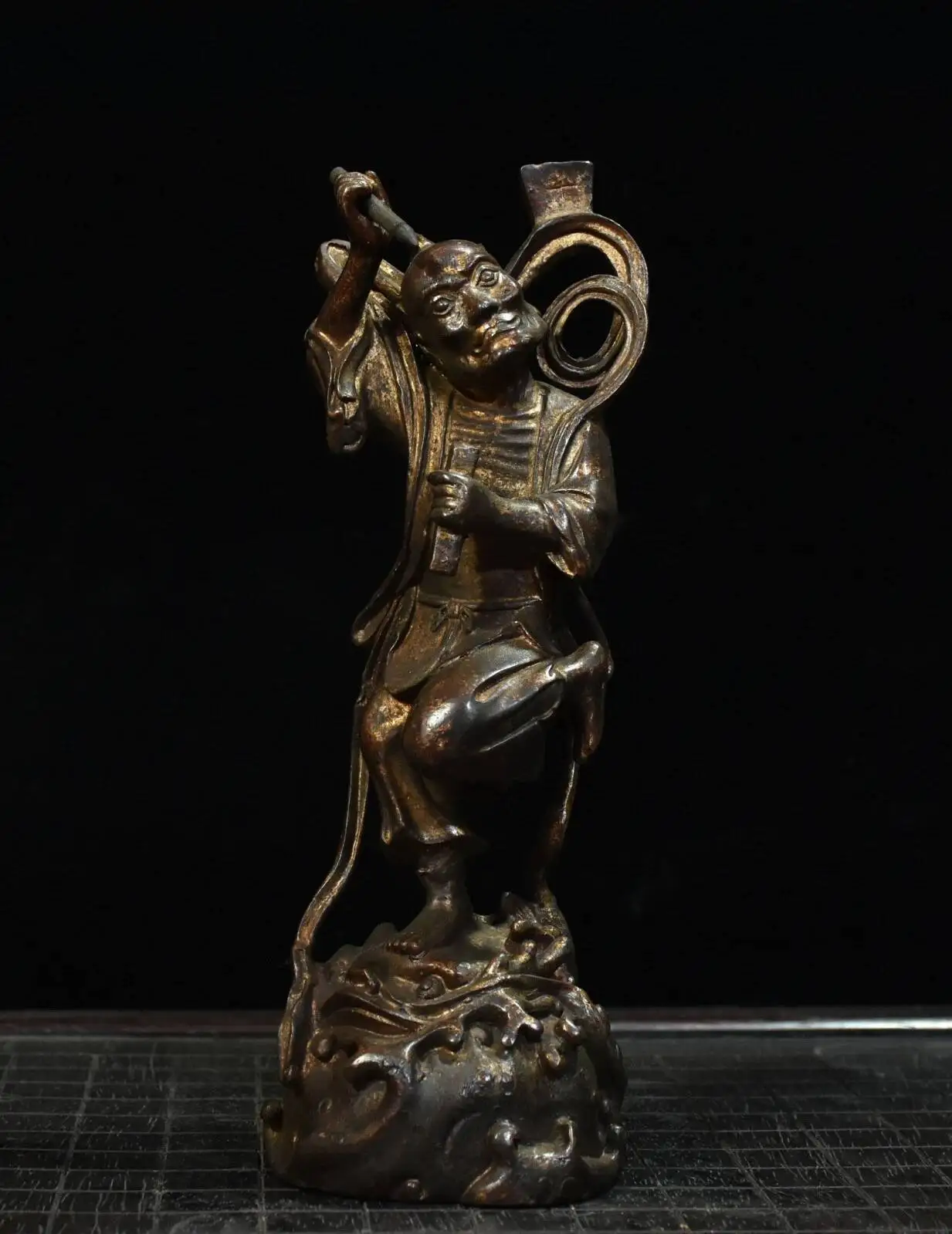 Ancient Collection Of Refined Castings, Copper Clay With Gold, Kuixing Diandou