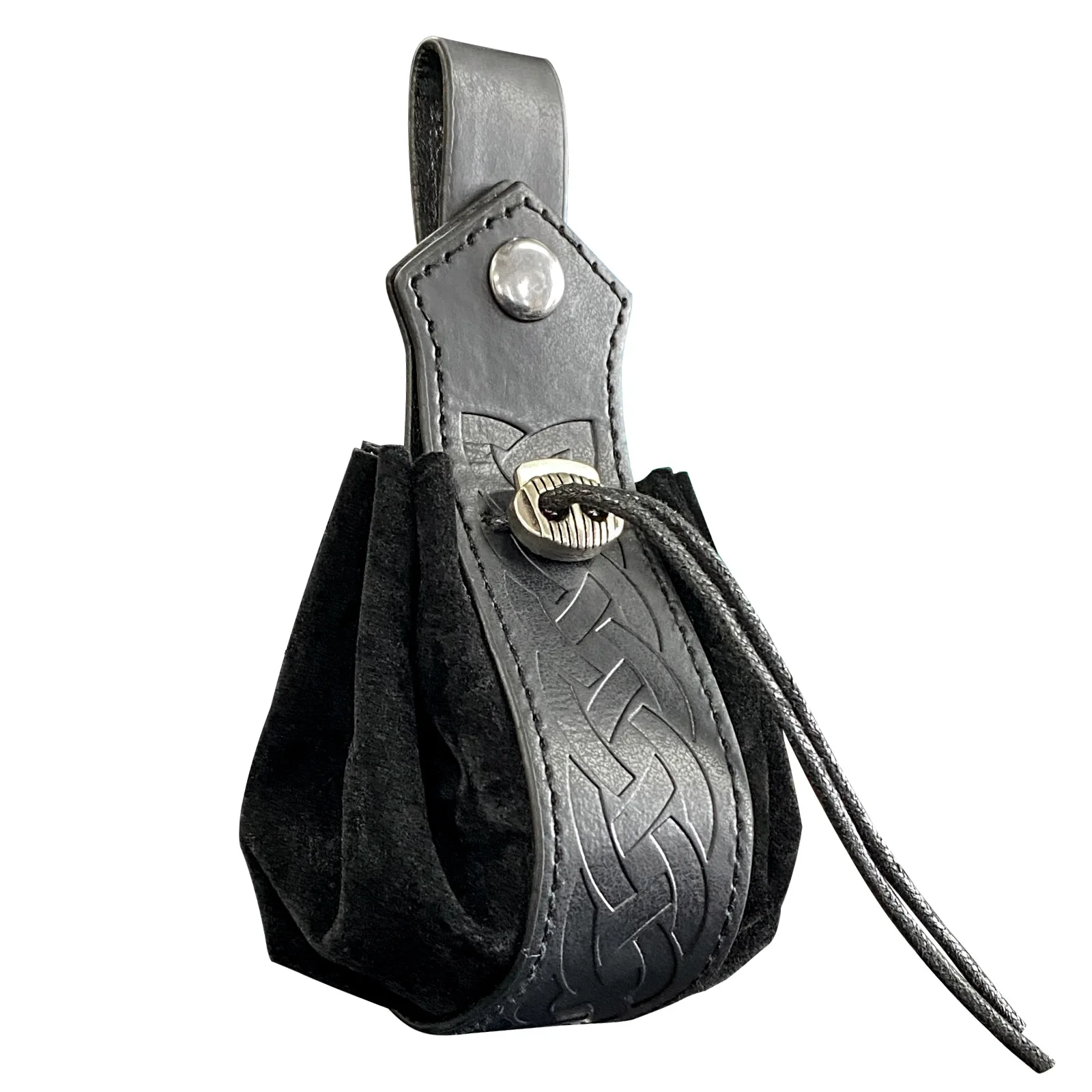 Costumes de cosplay d'Halloween pour hommes et femmes, style viking, sac médiéval, ceinture rétro vintage, chevalier viking, accessoires 7,5